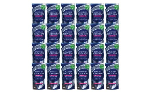 [生活応援] モイスチャーボディソープ詰替２４個セット  日用品 ボディーソープ せっけん 石鹸