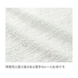シアーレース ホワイトワンピース 白レース 透け感 重ね着 ドッグウェア【ココアトワ(cocoAtoi)】 Ｌ