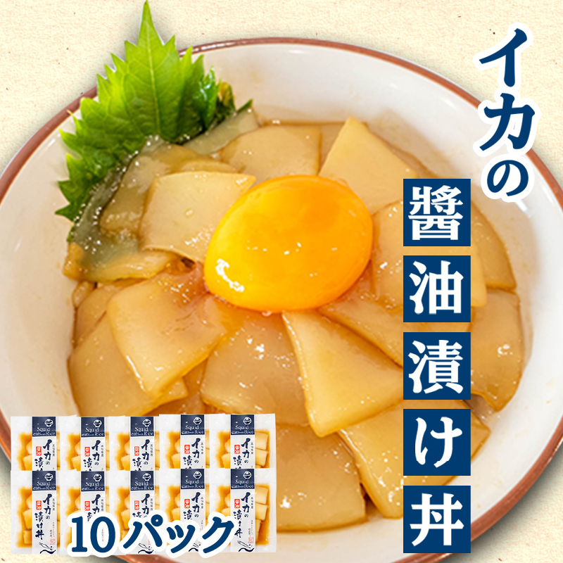 イカ 醤油 漬け丼 10パック セット 海鮮丼 高知 須崎