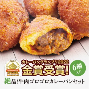 【 カレーパン 】 6個セット 牛肉 ゴロゴロ パン