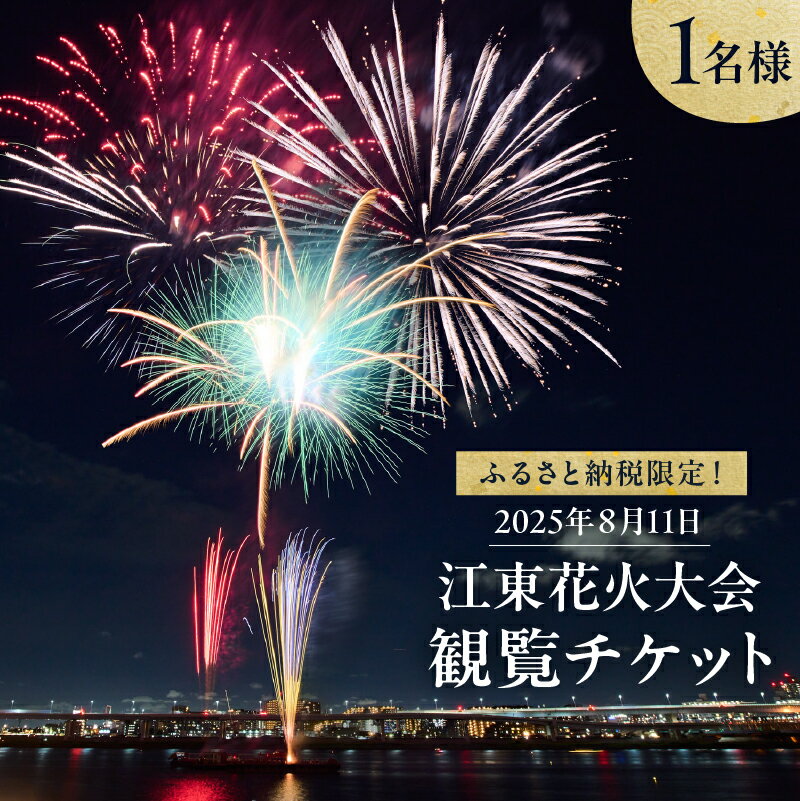 【ふるさと納税】 ふるさと納税限定！2025年8月11日 江東花火大会観覧チケット(1名様分) 東京都 江東区 江東花火大会2025 打ち上げ花火 いす席観覧チケット スターマイン 送料無料