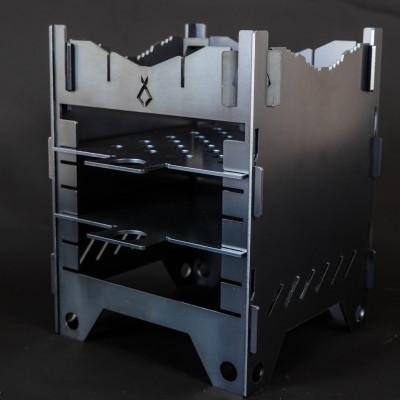 ふるさと納税 大垣市 ソロキャンプ用ファイヤースタンドBLACK BOX 9 |  | 01