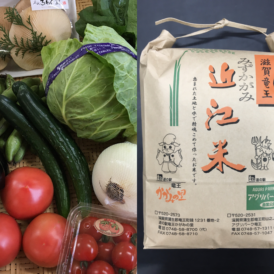 【令和6年産新米】竜王産お米と野菜のセット