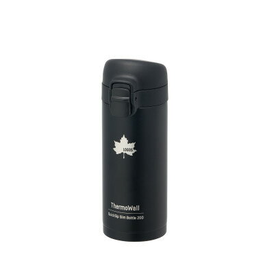 【ふるさと納税】TW 真空断熱 ワンタッチボトル BK 200ml 保冷・保温対応のステンレスボトル81286051【1745020】