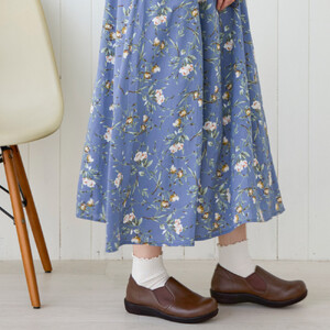 コンフォートスリッポン｜ブラウン M(23.5cm) レディース スリッポン 幅広 甲高 外反母趾 ゆったり幅 大人気 靴