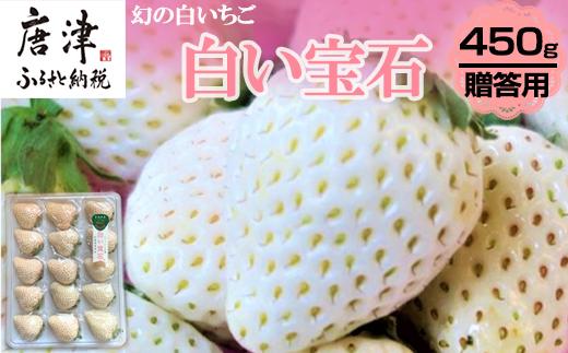 
『先行予約』【令和7年2月上旬から4月下旬までにお届け】白い宝石 白いちご 450g 贈答用 いちご イチゴ 苺 フルーツ 果物 希少
