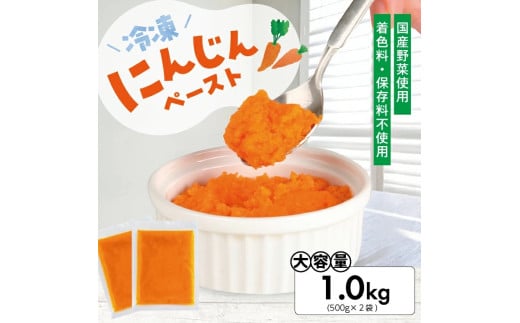 1176NN1000G　冷凍にんじんペースト1.0kg(500g×2袋)