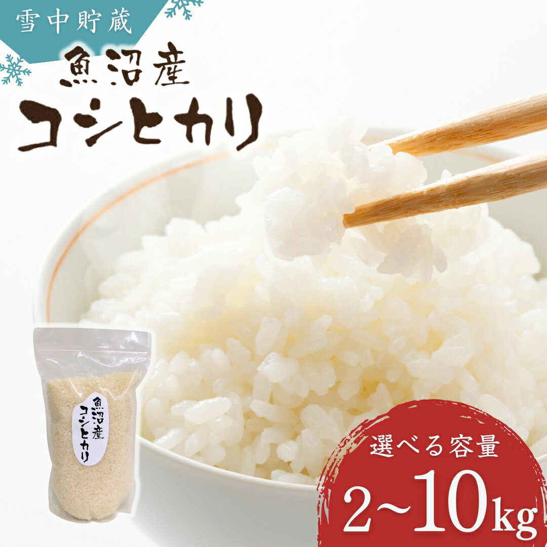 【ふるさと納税】令和7年産 雪中貯蔵 魚沼産コシヒカリ 選べるkg数 2kg / 5kg /10kg アグリたかの | 新潟県産 コシヒカリ お米 米 こしひかり おこめ こめ コメ 白米 精米 魚沼産 ブランド米【0055-0007sv00-01】