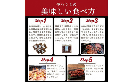 【2026年５月発送】牛ハラミ　特製たれ漬　1.5kg
