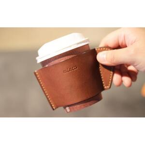 【minca】栃木レザーのカフェグッズ3アイテム5点セット 自宅、オフィス、キャンプシーンでのカフェタイムに/チョコ　678【日用品 人気 おすすめ 】