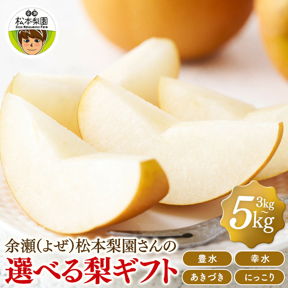 【ふるさと納税】余瀬松本梨園 梨＜品種・内容量選択可＞ | フルーツ 果物 くだもの 食品 人気 おすすめ 送料無料