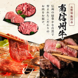  肉 南信州牛 焼肉 & ステーキ セット ( サーロインステーキ360g（約180g×2枚）×2パック、モモ焼肉用400g×3パック、肩ロース焼肉用350g×3パック ) | 長野県 飯田市