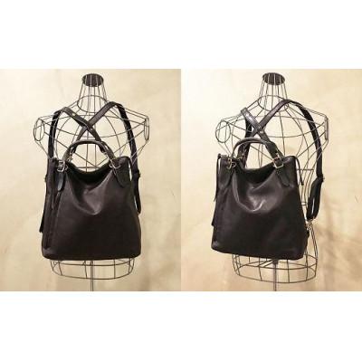 ふるさと納税 神戸市 【-Less】ホースレザー　トートリュック(M) (ブラック) |  | 01