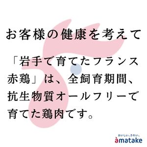 岩手で育てたフランス赤鶏 鶏むね ひき肉 500g×2袋 計1kg 挽肉
