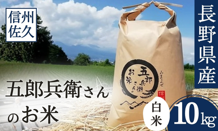 【令和7年産・白米10kg】「五郎兵衛さんのお米」 コシヒカリ | 長野県 信州こしひかり コシヒカリ