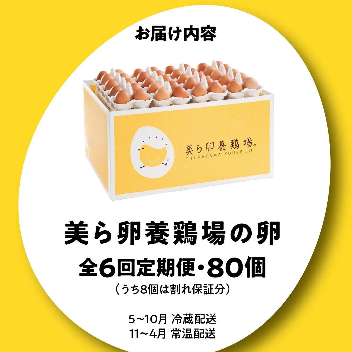 美ら卵養鶏場の卵 80個【6ヶ月定期便】   