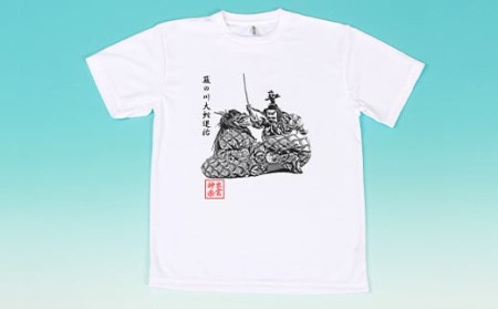 出雲神楽 簸の川大蛇退治の墨絵風Tシャツ