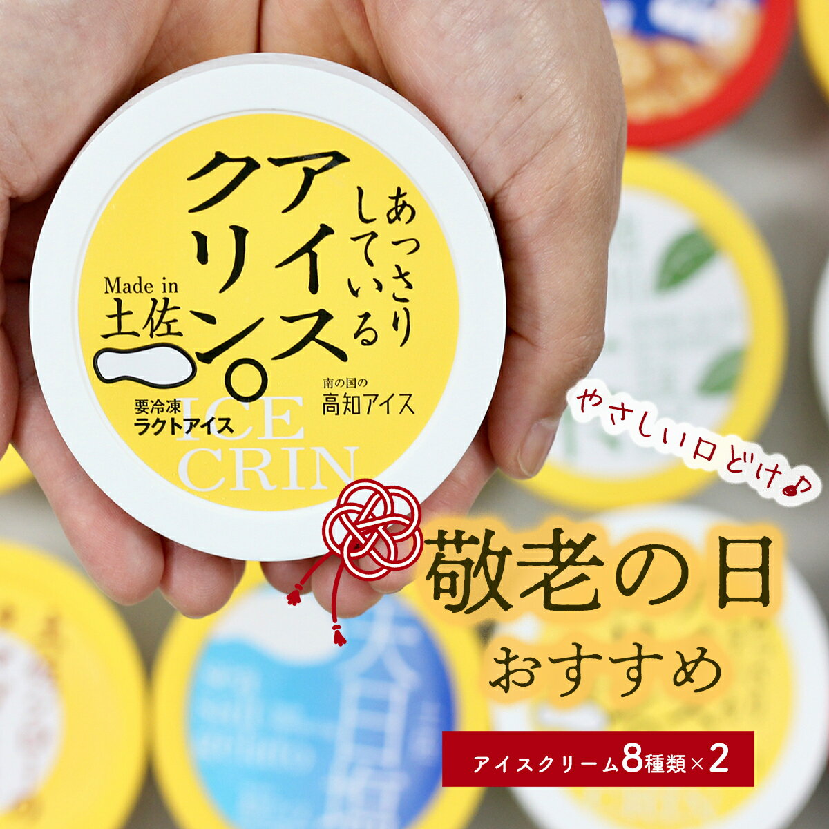 【ふるさと納税】★敬老の日★高知アイスの「アイスクリーム」　16個セット（8種類×2個）