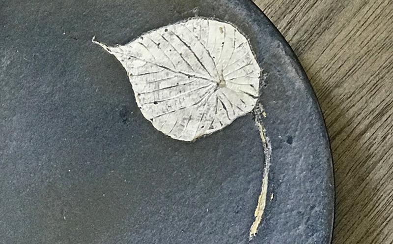 つづるガラス－SUMI－「丸皿」吉田 栄美子 ｜ 大皿 1枚