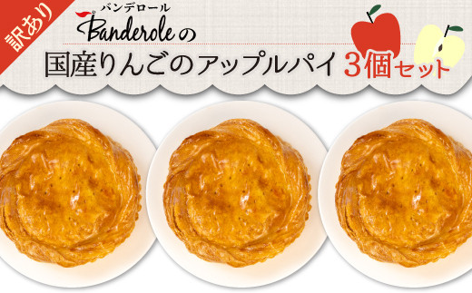 訳あり 国産 りんご アップルパイ 3個 セット 冷凍  工場 直売 アウトレット スイーツ シェア