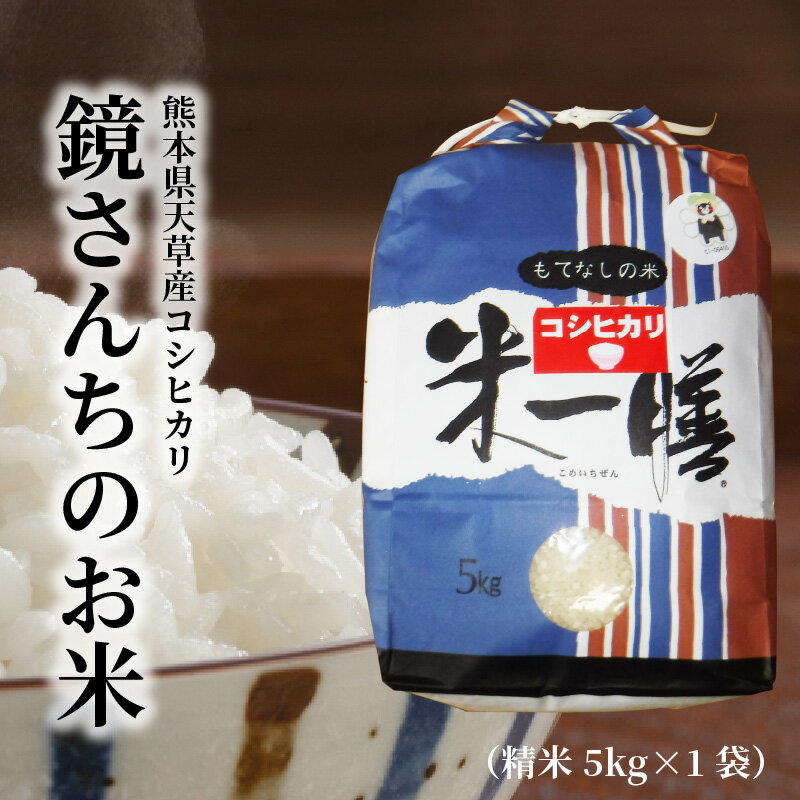【ふるさと納税】令和7年産 コシヒカリ 5kg 精米 単一原料米 白米 ごはん 米 おにぎり 米作り 熊本県 天草 お取り寄せ 食品 九州 故郷の味 常温 送料無料