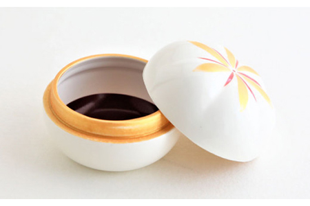 【美濃焼】お抹茶の器 茶箱あそび 福MITATE（ちゃせん型 月碗）【buzan 武山窯】≪土岐市≫ 茶道具 茶道具セット 茶道 茶道セット 抹茶碗 振出し 茶器 茶筌筒 茶巾筒 茶筌 茶せん ちゃせ