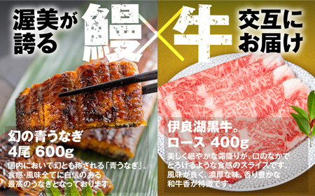 【定期便】幻の青うなぎ＆伊良湖黒牛 堪能定期便 12回