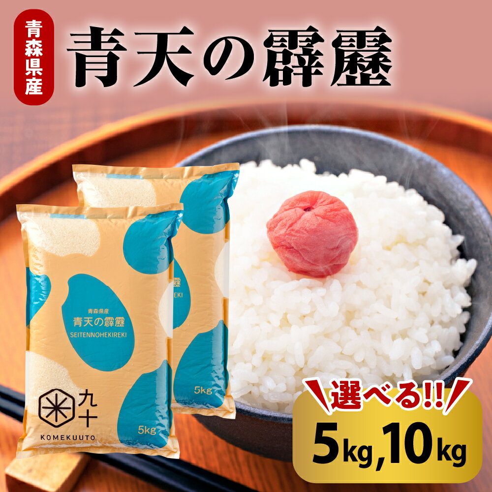 【ふるさと納税】 ★高評価 4.75★ 米 令和6年産 青天の霹靂 ( 5kg 10kg 内容量が選べる ) 精米 特A / 青森 国産 ブランド米 贈答 ギフト 贈り物 秋 冬 旬 常温保存 ごはん ご飯 東北 ふるさと 白米 お米 こめ 青森県 五所川原市 晴天の霹靂 送料無料