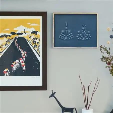 colm ひな人形 ブルー「本革を立体成型してつくった現代のインテリアに馴染むひな人形」_雑貨     雑貨・日用品  家具・インテリア _【1501342】