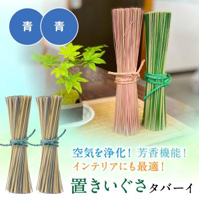 ふるさと納税 八代市 置きいぐさ(タバーイ)2本セット 青×青_024-4648-BB-B