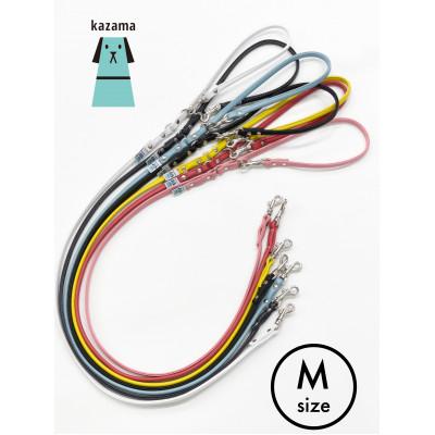 ふるさと納税 八潮市 丸めリード【Mサイズ】ホワイト(本革製)kazama standard |  | 01