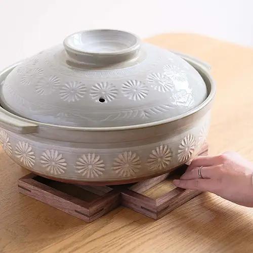 府中家具　鍋敷き Lサイズ　ウォールナット No.584