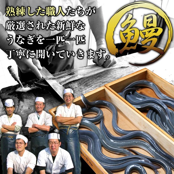 国産うなぎ蒲焼　15尾（約120g×15尾）セット　タレ・山椒付
