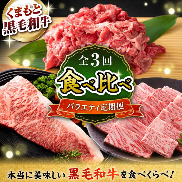 【ふるさと納税】【3回定期便】熊本県産 黒毛和牛【有限会社 九州食肉産業】[ZDQ168]