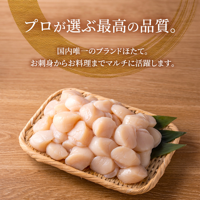 隔月全3回 定期便【枝幸ほたて】たっぷり41～60粒！旨味凝