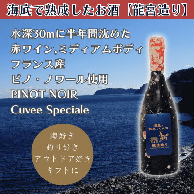 【ふるさと納税】【海底で熟成 赤ワイン】ミディアムボディ PINOT NOIR Cuvee Speciale #23【1733870】