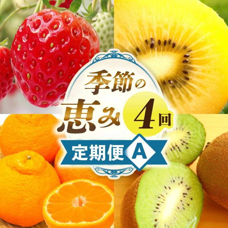 【ふるさと納税】季節の恵み4回定期便A 果物 フルーツ 青果 青果物 デザート スイーツ 果実 旬 季節 旬の果物 季節の果物 生鮮食品 生鮮 贈答 贈り物 ギフト プレゼント おすそ分け お祝い 内祝い ご褒美 人気 グルメ お取り寄せ 特産品 特産 国産 香川県 三木町 送料無料