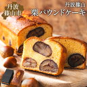 【ふるさと納税】高級バターケーキ・栗 | 兵庫県 丹波篠山市 パウンドケーキ