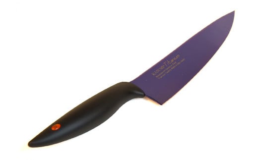 【59E1581】【高島屋選定品】＜SUMIKAMA (スミカマ)＞ 霞 剣型包丁（チタンコーティング）ミッドナイトブルー