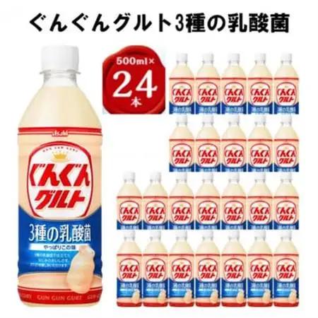 【2ヵ月毎定期便】『ぐんぐんグルト』3種の乳酸菌PET500ml　24本　隔月全6回_飲料・ドリンク  ジュース   定期便 定期便  _