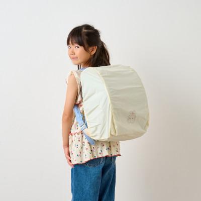 ふるさと納税 寝屋川市 【オフホワイト】袋一体型 ランドセルカバー 撥水 反射板付き |  | 02