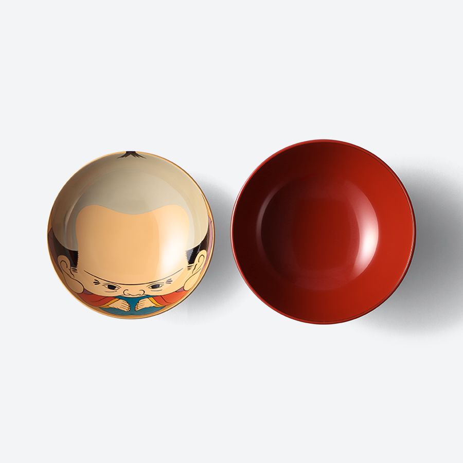 ＜中島忠平漆器店＞福助吸物椀　朱