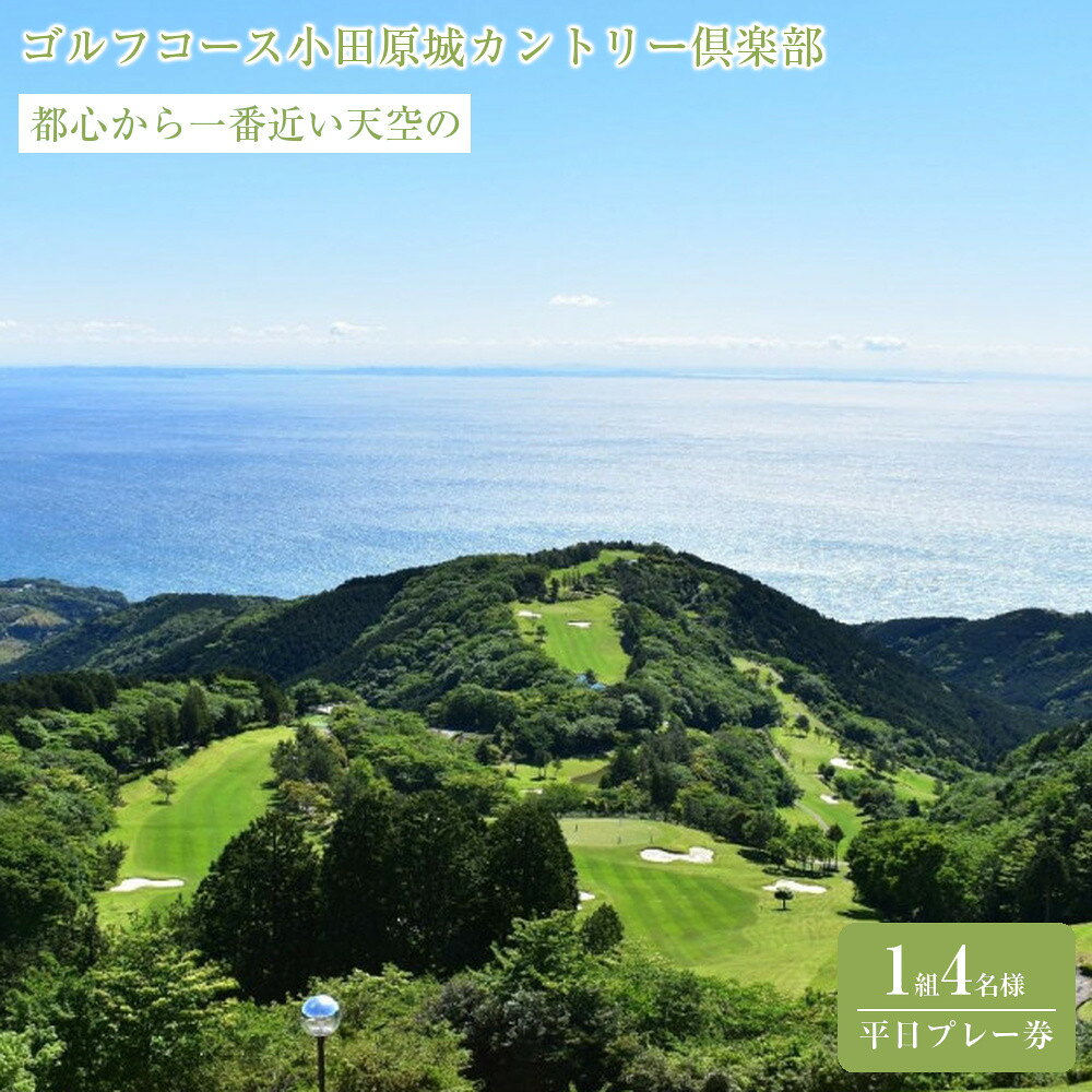 【ふるさと納税】『都心から一番近い天空のゴルフコース小田原城カントリー倶楽部 1組4名様平日プレー券』