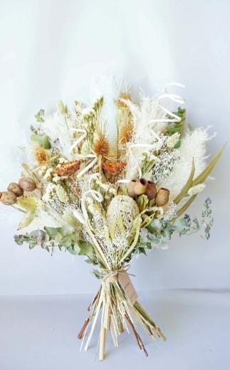 【花瓶アレンジ】ドライフラワーブーケ グリーン Large