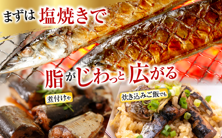 【北海道根室産】タラバガニむき身300g×1P・冷凍さんま5尾×5Pセット C-76050