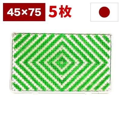 ふるさと納税 海南市 玄関マット 靴裏の泥・雪落とし 45×75cm 5枚セット グリーン BOK100530402