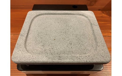 
0030-12-04.FUJIBOKU　富士山溶岩プレート　（調理器具　アウトドア用品　バーベキュー　BBQ　プレート　遠赤外線）
