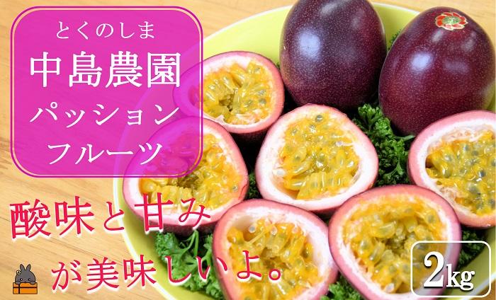 《今が旬！》とくのしま中島農園さんのパッションフルーツ2kg ( パッションフルーツ 果物 フルーツ 旬 トロピカルフルーツ 奄美 徳之島 鹿児島 美味しい 中島農園 )
