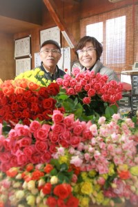 訳あり　生産農家直送！ご家庭用バラ花束35本セット 簡易包装_AL02 ※沖縄・離島への配送不可