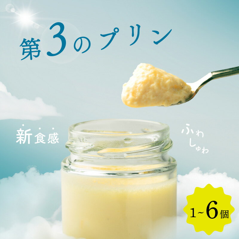 【ふるさと納税】第3のプリン 1-6個 セット ソース付き 高級プリン プリン 高級 高級スイーツ スイーツ デザート 選べる 容量 個数 お取り寄せ プレゼント ギフト 贈り物 贈答品 プリン研究所 エアリー 大阪府 松原市